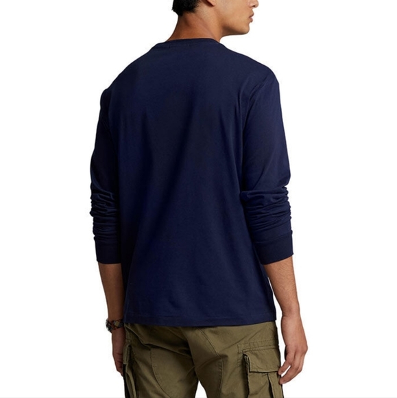 SOLD!!! Polo Ralph Lauren Men's Ski 92 Long Sleeve T-Shirt - Navy - LARGE - NWT - Picture 4 of 12